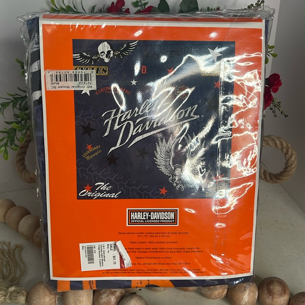 Harley Davidson Shower Curtain 72/72